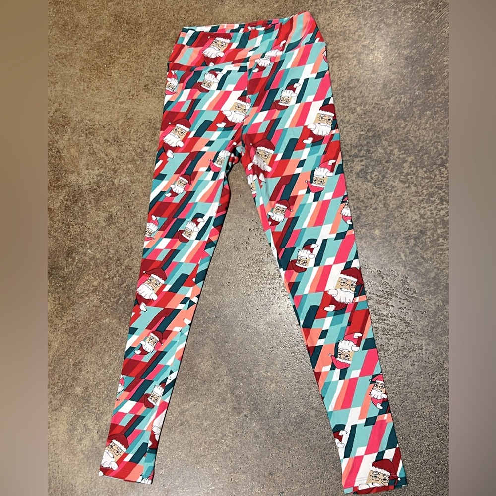 Santa Claus Christmas LulaRoe Leggings Women’s Girls juniors One Size